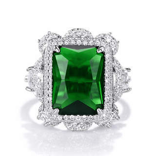 Emerald Radiance Pavé Ring