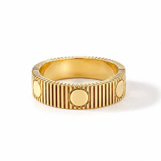 Engraved Textured Band Ring