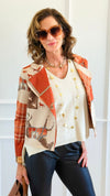 Equestrian Affair Italian Crop Jacket-160 Jackets-VANESSA-Coastal Bloom Boutique, find the trendiest versions of the popular styles and looks Located in Indialantic, FL