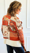 Equestrian Affair Italian Crop Jacket-160 Jackets-VANESSA-Coastal Bloom Boutique, find the trendiest versions of the popular styles and looks Located in Indialantic, FL