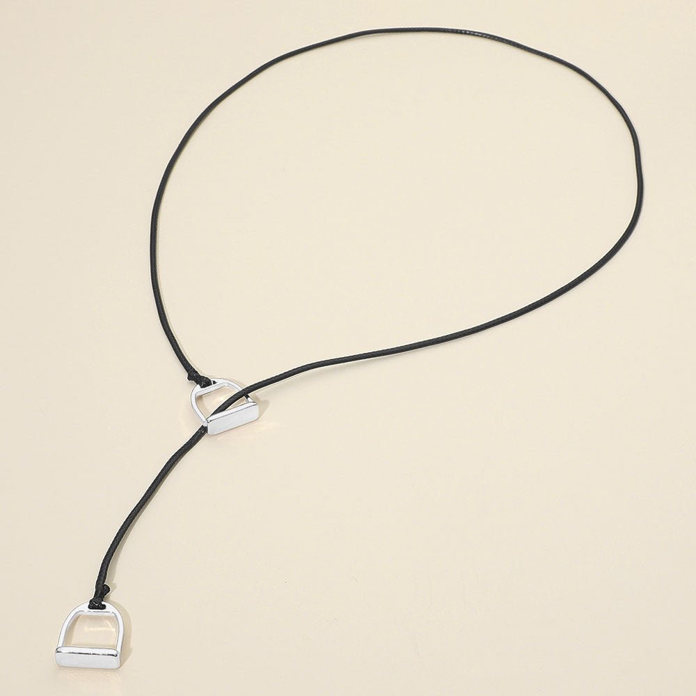 Equestrian Grace Lariat Necklace-230 Jewelry-NYW-Coastal Bloom Boutique, find the trendiest versions of the popular styles and looks Located in Indialantic, FL