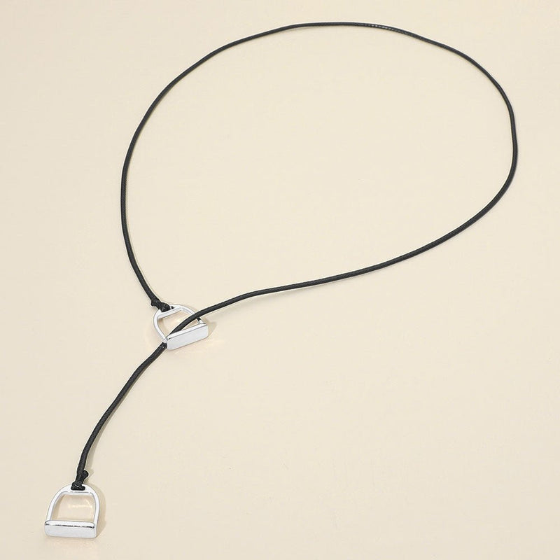 Equestrian Grace Lariat Necklace-230 Jewelry-NYW-Coastal Bloom Boutique, find the trendiest versions of the popular styles and looks Located in Indialantic, FL