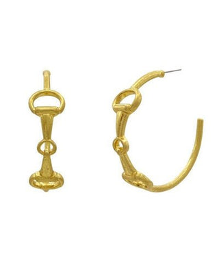 Equestrian Muse Hoop Earrings