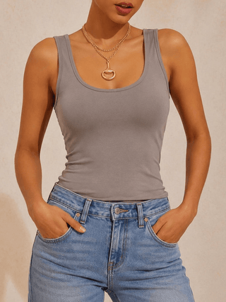 Essential Everyday Reversible Fitted Top - Storm Gray