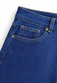 Essential Frayed Flare- Leg Denim Pants