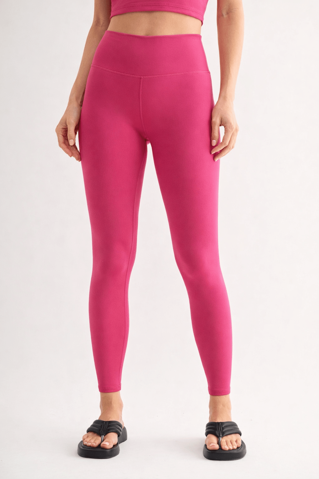 Essential High-Rise Leggings - Plum Pink
