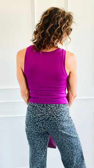 Essential Seamless Tank Top - Lt Plum-100 Sleeveless Tops-Zenana-Coastal Bloom Boutique, find the trendiest versions of the popular styles and looks Located in Indialantic, FL