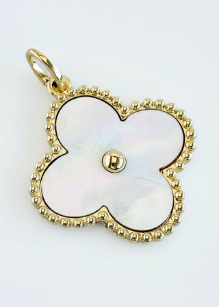 Eternal Grace Charm Pendant- Cream/Gold-230 Jewelry-GS JEWELRY-Coastal Bloom Boutique, find the trendiest versions of the popular styles and looks Located in Indialantic, FL