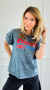 Eternal Optimist Italian Graphic Tee-110 Short Sleeve Tops-FIRSTAGE-Coastal Bloom Boutique, find the trendiest versions of the popular styles and looks Located in Indialantic, FL