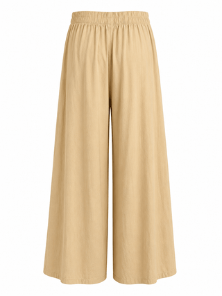 Eternal Sunshine Palazzo Pants - Beige