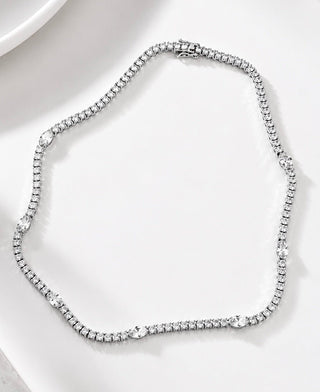 Eternity Oval Station Necklace