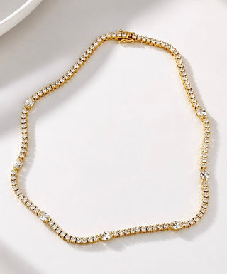 Eternity Oval Station Necklace