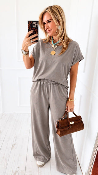 Everyday Comfort Italian Pant- Taupe