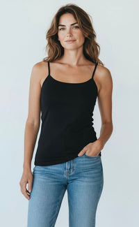 Everyday Essential Cami - Black-100 Sleeveless Tops-Active Basic-Coastal Bloom Boutique, find the trendiest versions of the popular styles and looks Located in Indialantic, FL