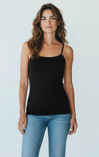 Everyday Essential Cami - Black-100 Sleeveless Tops-Active Basic-Coastal Bloom Boutique, find the trendiest versions of the popular styles and looks Located in Indialantic, FL