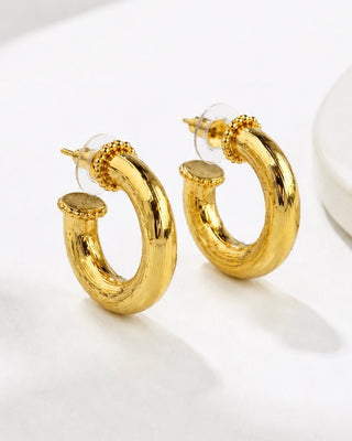 Everyday Luxe Smooth Hoops Earring