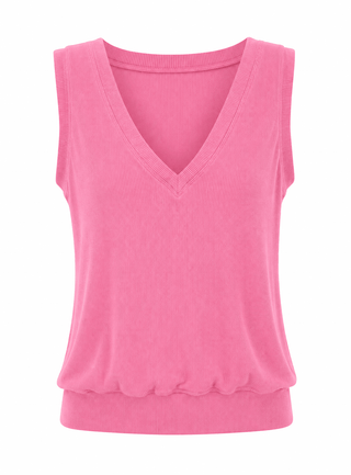 Everyday V Neck Tank - Dusty Rose