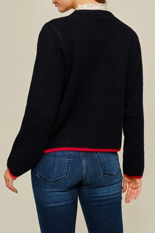 Classic Contrast Pocket Cardigan