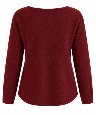Pre Auth - Soho Italian V-Neck Pullover - Wine