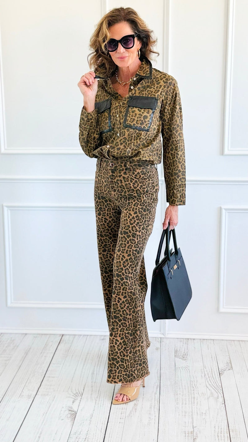 Fierce Elegance Pant Set-210 Loungewear/Sets-JJ'S FAIRYLAND-Coastal Bloom Boutique, find the trendiest versions of the popular styles and looks Located in Indialantic, FL