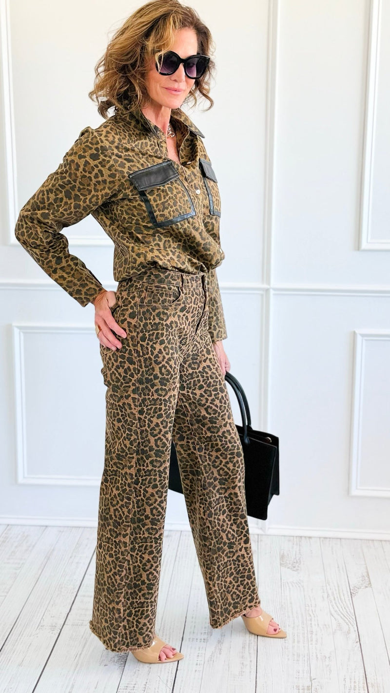 Fierce Elegance Pant Set-210 Loungewear/Sets-JJ'S FAIRYLAND-Coastal Bloom Boutique, find the trendiest versions of the popular styles and looks Located in Indialantic, FL
