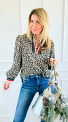 Fierce Stripes Zip Up Top-110 Long Sleeve Tops-JODIFL-Coastal Bloom Boutique, find the trendiest versions of the popular styles and looks Located in Indialantic, FL