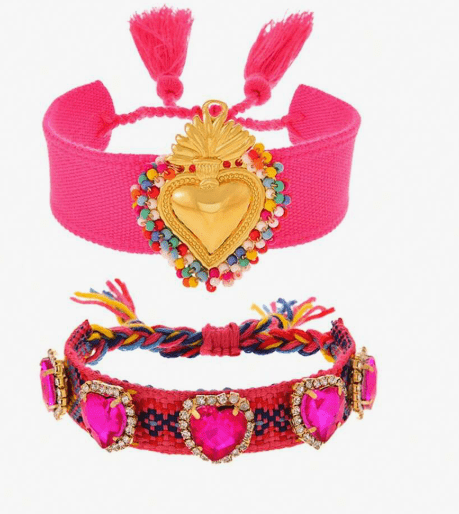 Fiesta Heart Gem Bracelet-230 Jewelry-Darling-Coastal Bloom Boutique, find the trendiest versions of the popular styles and looks Located in Indialantic, FL