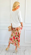 Floral Bias-Cut Maxi Skirt-170 Bottoms-In February-Coastal Bloom Boutique, find the trendiest versions of the popular styles and looks Located in Indialantic, FL