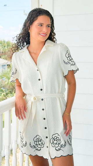 Floral Garden Embroidered Dress
