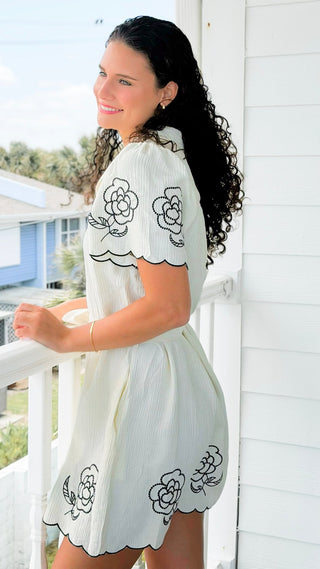 Floral Garden Embroidered Dress