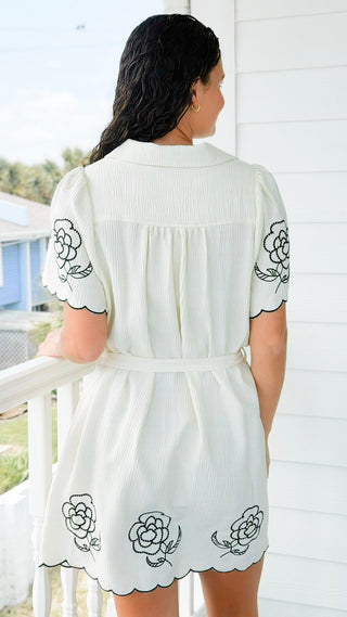 Floral Garden Embroidered Dress