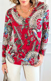 Floral Hoodie Top-110 Long Sleeve Tops-sew in love-Coastal Bloom Boutique, find the trendiest versions of the popular styles and looks Located in Indialantic, FL