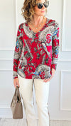 Floral Hoodie Top-110 Long Sleeve Tops-sew in love-Coastal Bloom Boutique, find the trendiest versions of the popular styles and looks Located in Indialantic, FL