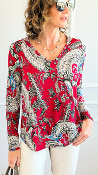 Floral Hoodie Top-110 Long Sleeve Tops-sew in love-Coastal Bloom Boutique, find the trendiest versions of the popular styles and looks Located in Indialantic, FL
