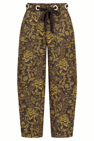 Floral Print Drawstring Pants