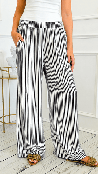 Flowy Vertical Stripe Lounge Pants