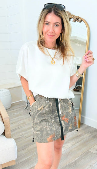 Forest Camo Mini Skirt
