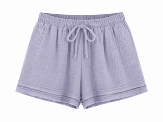Frayed Breeze Layered Shorts - Purple Haze