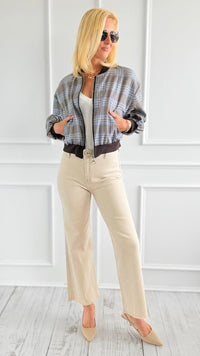 Frayed Hem Bootcut Pants - Sand Beige-170 Bottoms-Zenana-Coastal Bloom Boutique, find the trendiest versions of the popular styles and looks Located in Indialantic, FL