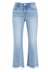 Frayed Light Straight Crop