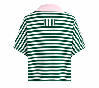Fresh Take on Classic Stripes Top - Green/White