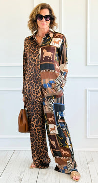 Gallop Wild Italian Set-210 Loungewear/Sets-K2-Coastal Bloom Boutique, find the trendiest versions of the popular styles and looks Located in Indialantic, FL