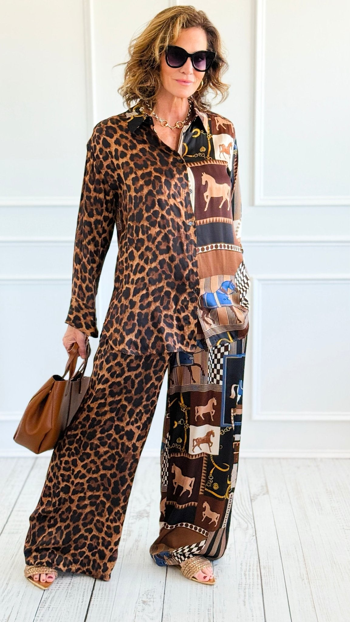 Gallop Wild Italian Set-210 Loungewear/Sets-K2-Coastal Bloom Boutique, find the trendiest versions of the popular styles and looks Located in Indialantic, FL