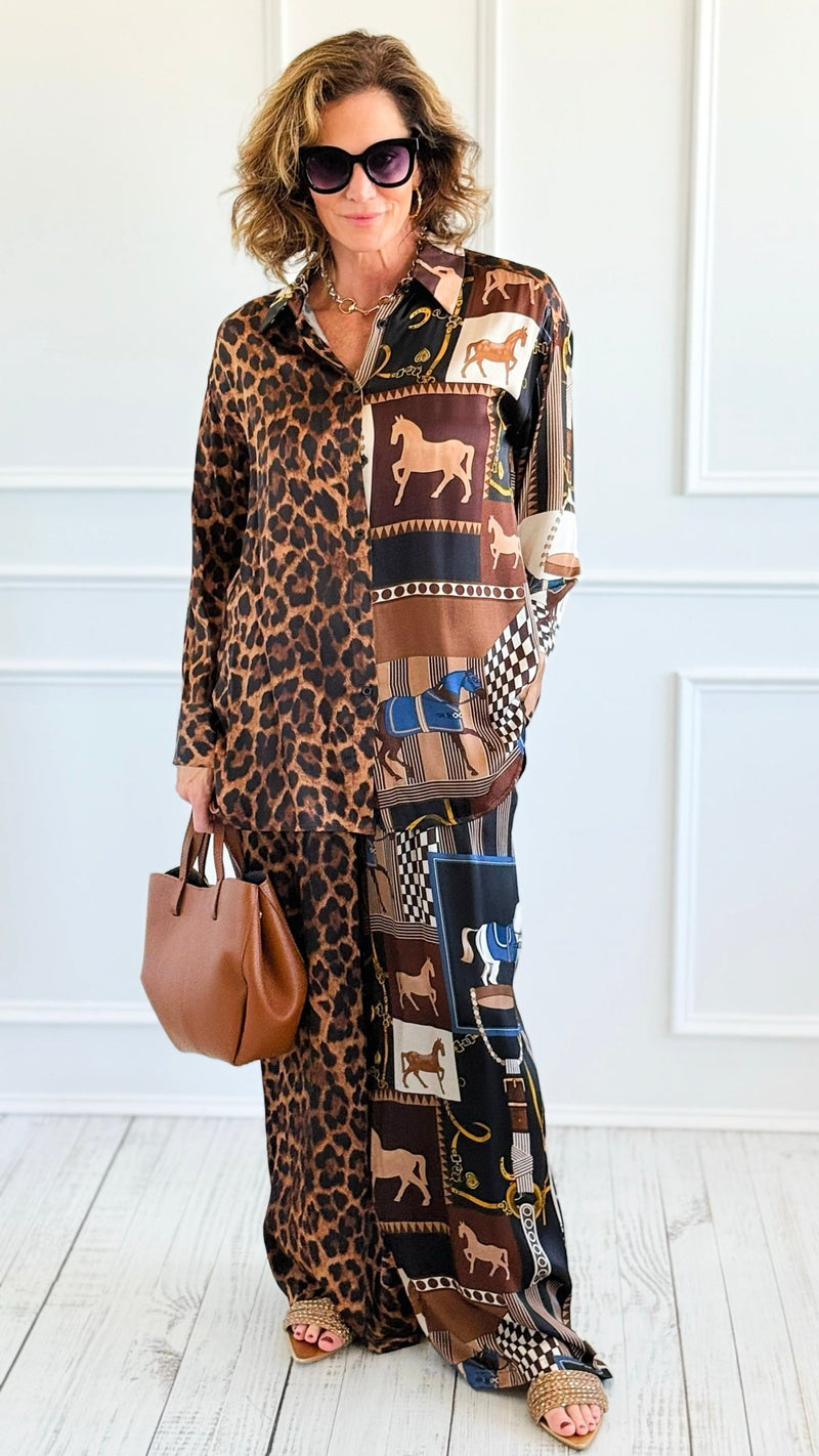Gallop Wild Italian Set-210 Loungewear/Sets-K2-Coastal Bloom Boutique, find the trendiest versions of the popular styles and looks Located in Indialantic, FL