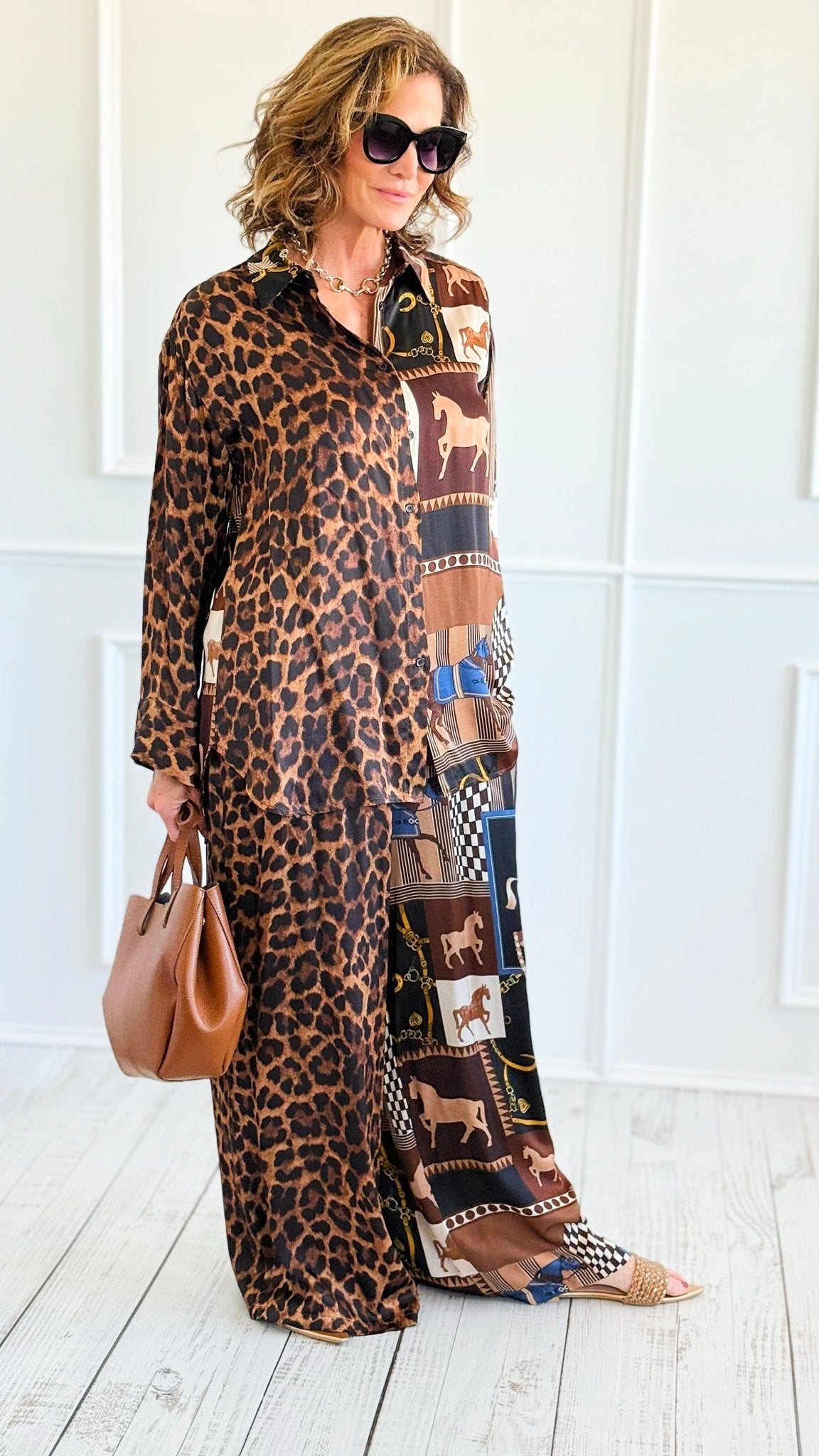 Gallop Wild Italian Set-210 Loungewear/Sets-K2-Coastal Bloom Boutique, find the trendiest versions of the popular styles and looks Located in Indialantic, FL
