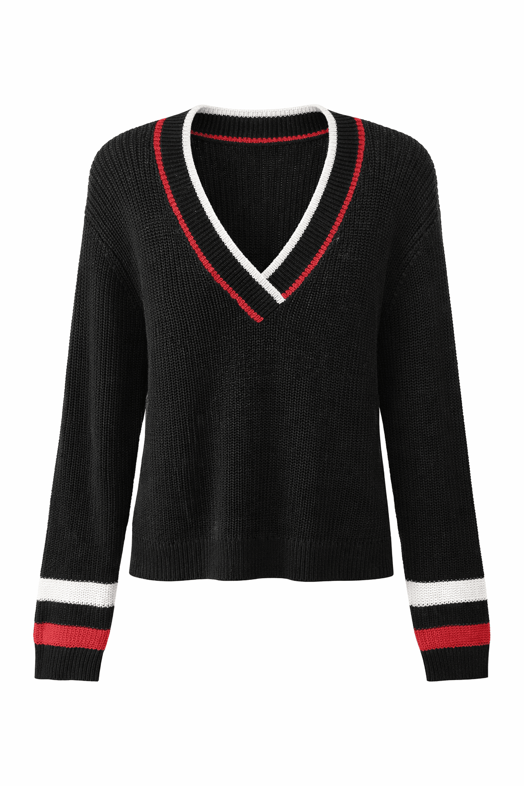 Game Day Glow Colorblock V-Neck Sweater