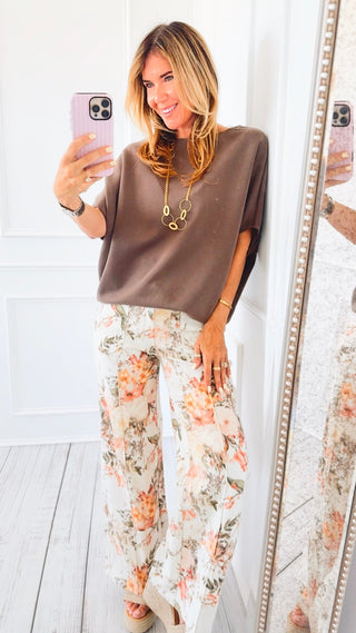Garden Bloom Wide Leg Denim