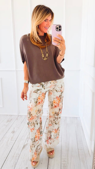 Garden Bloom Wide Leg Denim