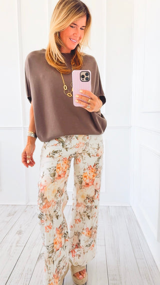 Garden Bloom Wide Leg Denim