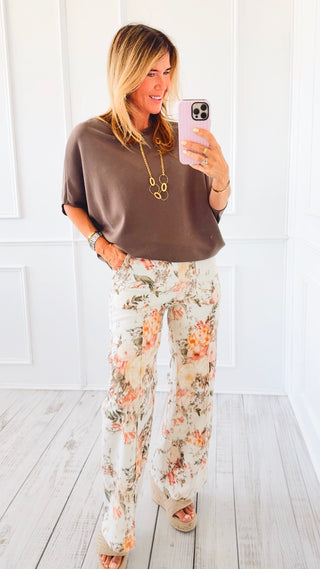 Garden Bloom Wide Leg Denim